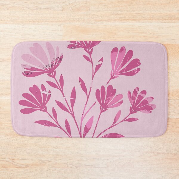 Item preview, Pink Floral Stencil Pouring Art designed and sold by GAP90.
