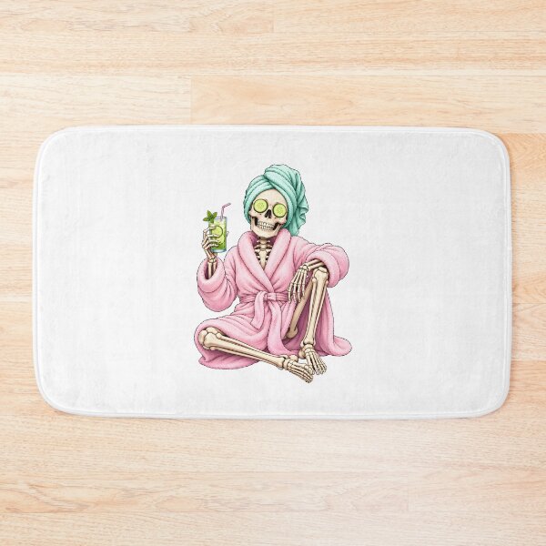 Item preview, Skeleton Spa Day Cucumber Eyes Self Care designed and sold by Artmares.