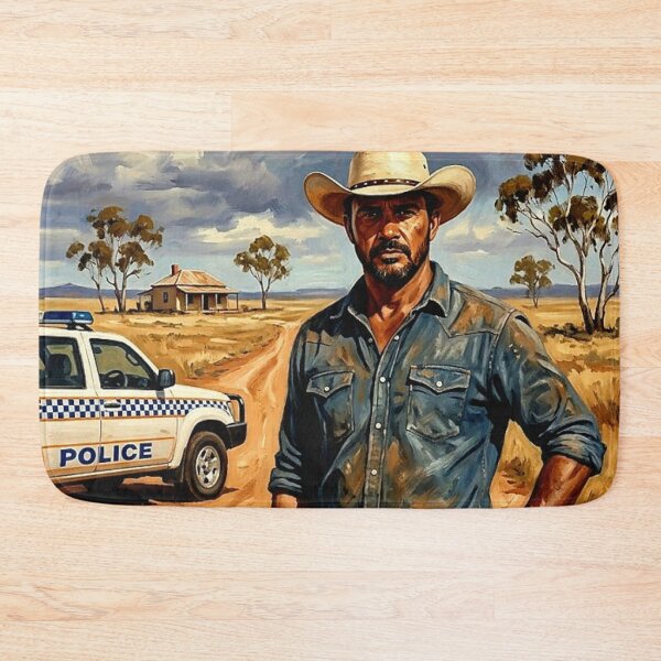 Item preview, Mystery Road Australian Outback Crime Drama Art Poster designed and sold by Art's Diner.