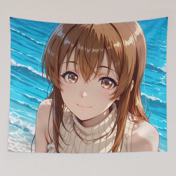 Item preview, Aina Yoshiwara Grand Blue Seaside Soft Smile designed and sold by bystudiolereve.