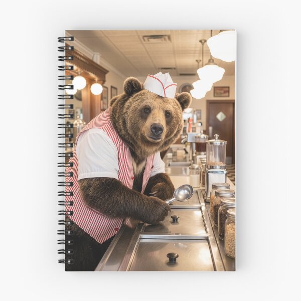 Item preview, Sloth Bear Soda Jerk designed and sold by Tridentulus.