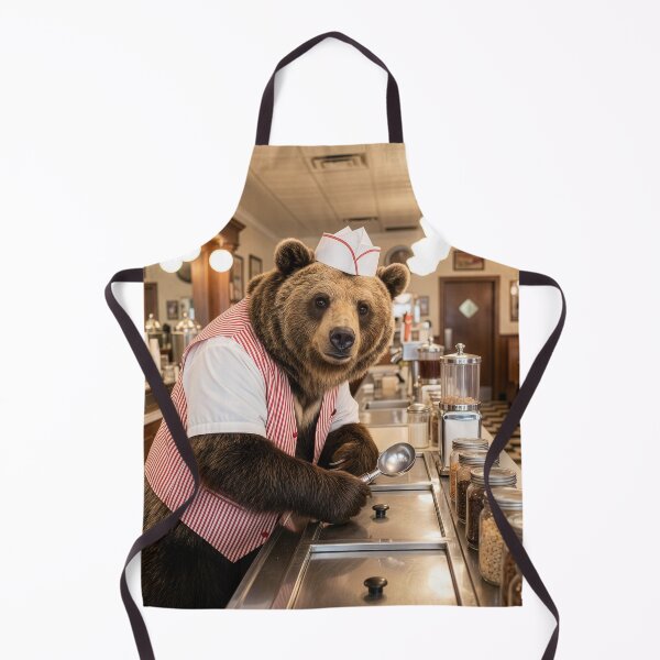 Item preview, Sloth Bear Soda Jerk designed and sold by Tridentulus.