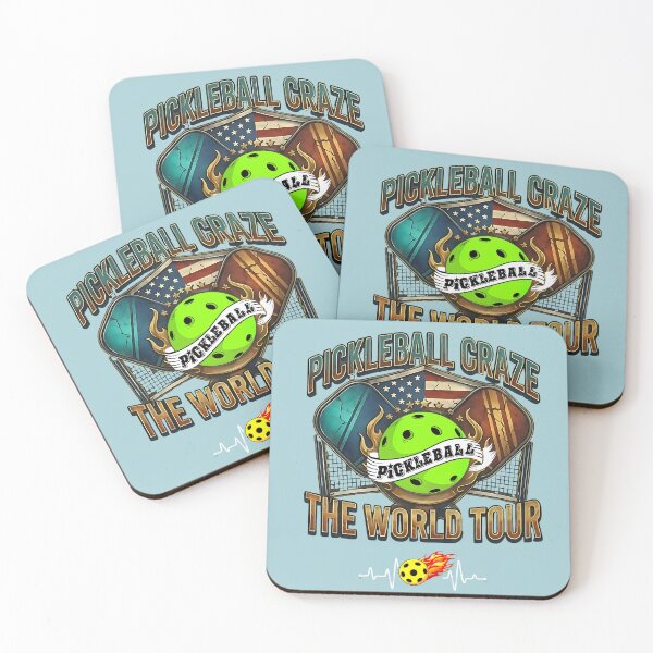 Item preview, Pickleball Craze The World Tour | Retro Sport USA Design designed and sold by Jen.Lou.