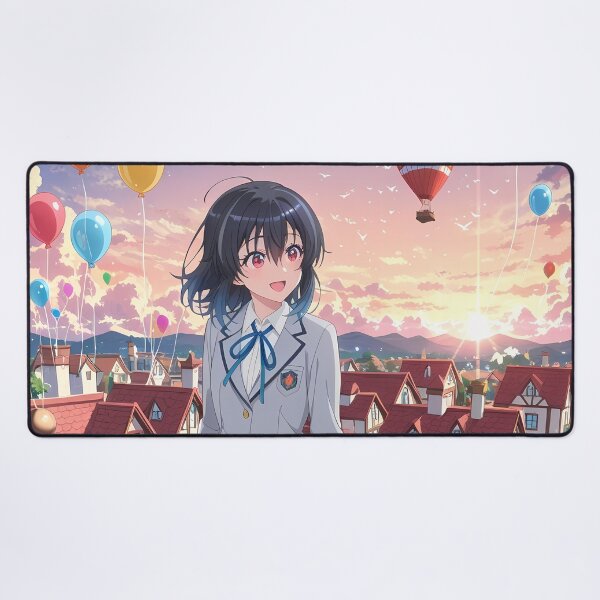 Item preview, Umi Asanagi Second Prettiest Girl Sunset Balcony Balloon Dream designed and sold by bystudiolereve.