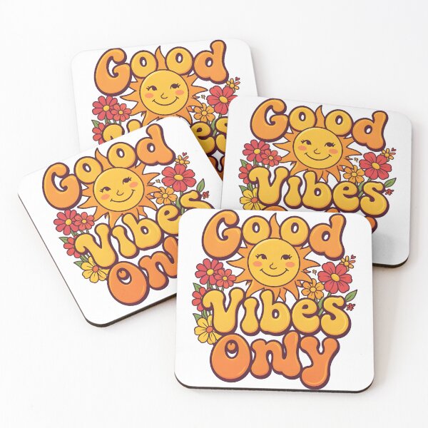 Item preview, Good Vibes Only Retro Groovy Sun Flowers designed and sold by KCasual.