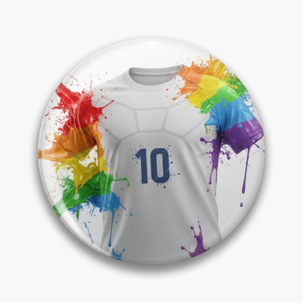Item preview, Vibrant Watercolor Paint Splatter Soccer Jersey designed and sold by Auravera Designs.