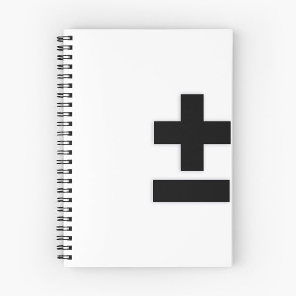 Item preview, PLUS OR MINUS SYMBOL — Black Minimal Bold Type Statement designed and sold by WORDPAUSE.