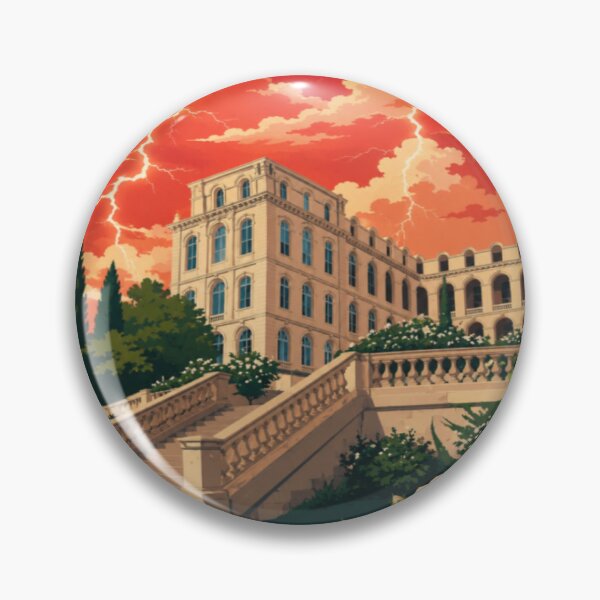 Item preview, RAY Crimson Storm Manor | Red Sky Lightning Mansion Art designed and sold by RAYapparel.