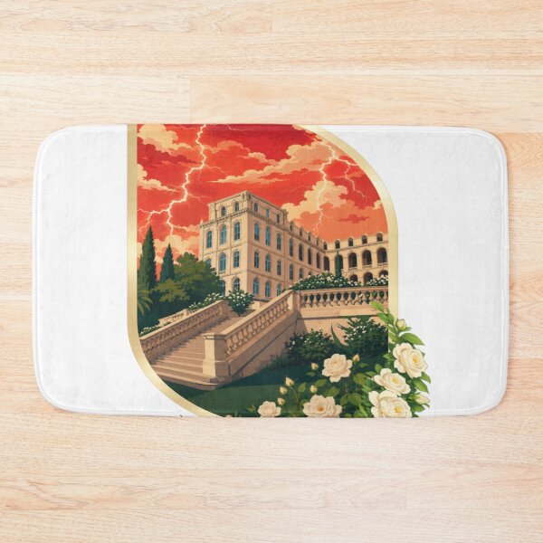 Item preview, RAY Crimson Storm Manor | Red Sky Lightning Mansion Art designed and sold by RAYapparel.