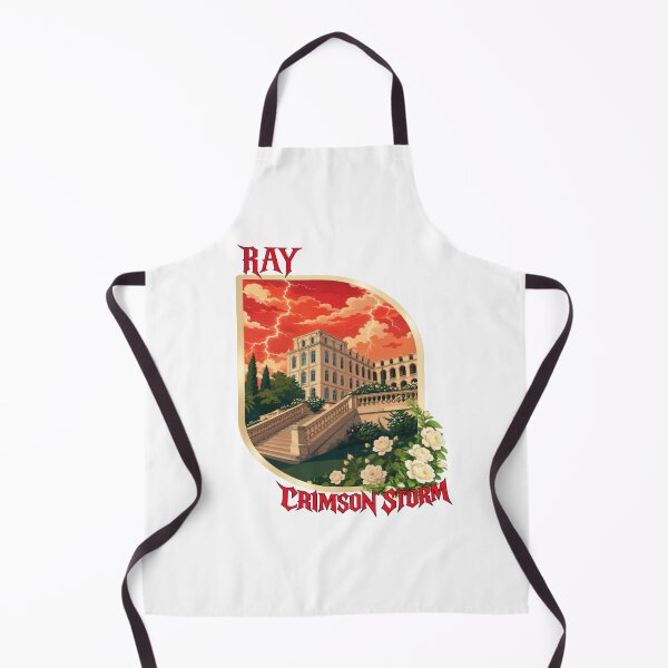 Item preview, RAY Crimson Storm Manor | Red Sky Lightning Mansion Art designed and sold by RAYapparel.