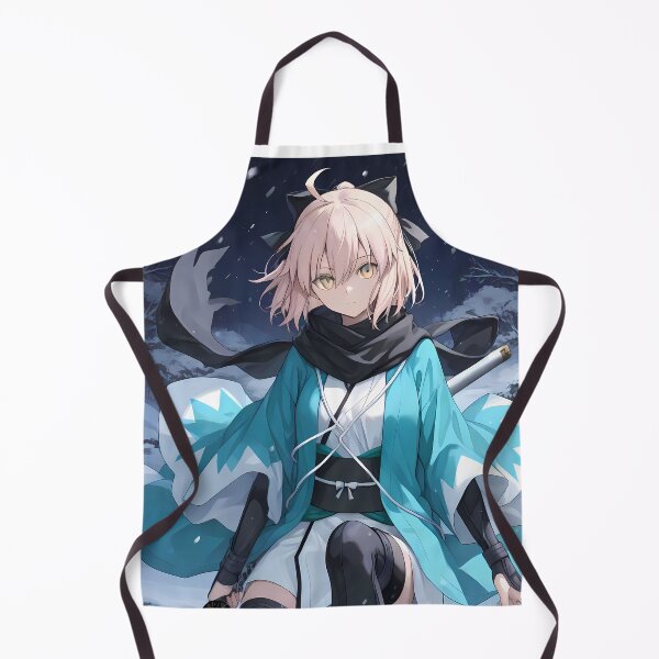 Item preview, Sakura Saber Okita Souji Fate Grand Order Snowy Blue Haori designed and sold by bystudiolereve.