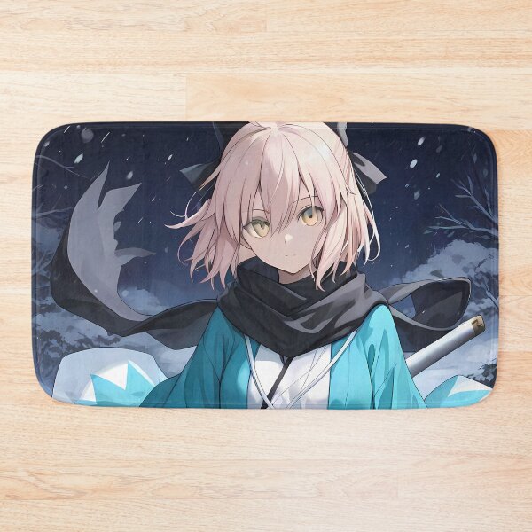 Item preview, Sakura Saber Okita Souji Fate Grand Order Snowy Blue Haori designed and sold by bystudiolereve.