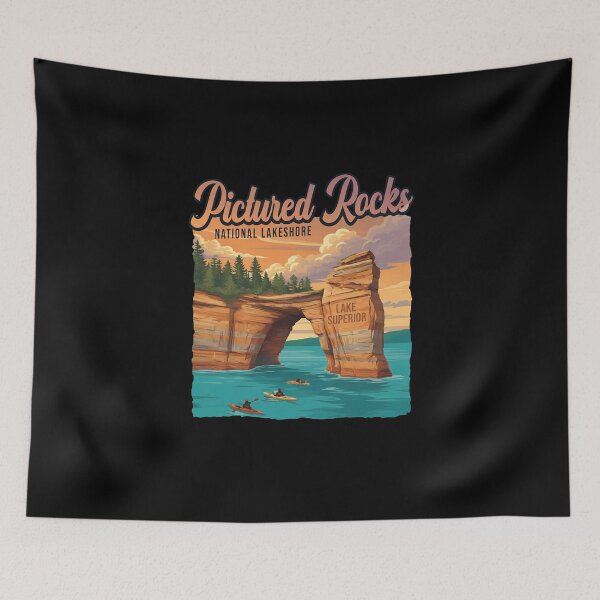 Item preview, Pictured Rocks National Lakeshore Kayaking Camping Outdoor Performance designed and sold by thomas-frame.