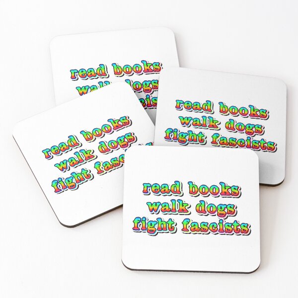 Item preview, Read Books Walk Dogs Fight Fascists – Curious Minds Strong Values designed and sold by JonesFlora2025.
