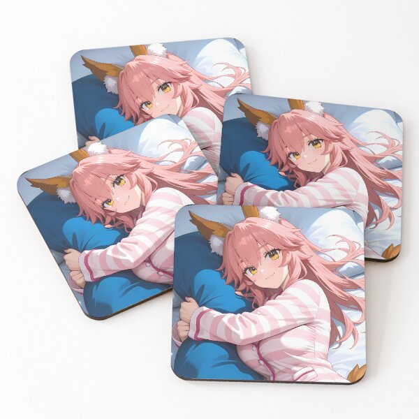 Item preview, Tamamo No Mae Fate Grand Order Cozy Pillow Fox Smile designed and sold by bystudiolereve.