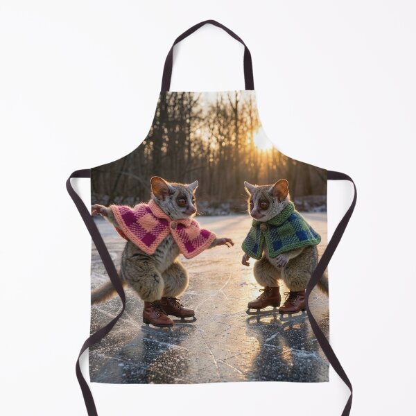Item preview, Bush Babies Ice Skate on Frozen Pond designed and sold by Tridentulus.