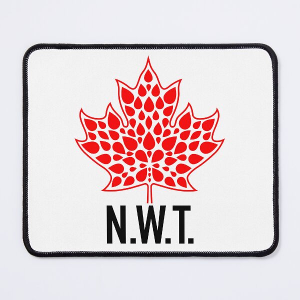Item preview, NORTHWEST TERRITORIES Red Modern Maple Leaf Emblem designed and sold by Great Canadian Collective.