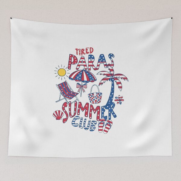Item preview, Tired Paras Summer Club Vacation Beach 4th of July para Life designed and sold by thomas-frame.