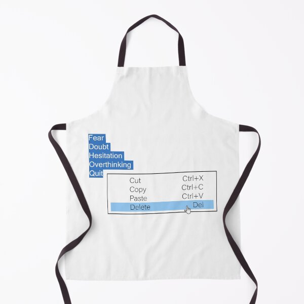 Item preview, Delete Fear Doubt Hestation Overthinking Quit Stop Overthinking - Motivational Work Meme Mental Health designed and sold by XIOMOS.