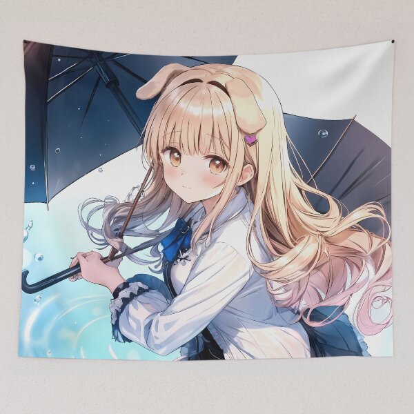 Item preview, Mahiru Shiina Angel Next Door Rainy Day Umbrella designed and sold by bystudiolereve.