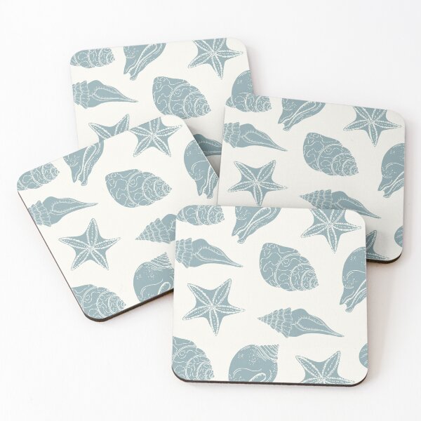 Item preview, Vintage Coastal Seashell Pattern Design designed and sold by Printpos.
