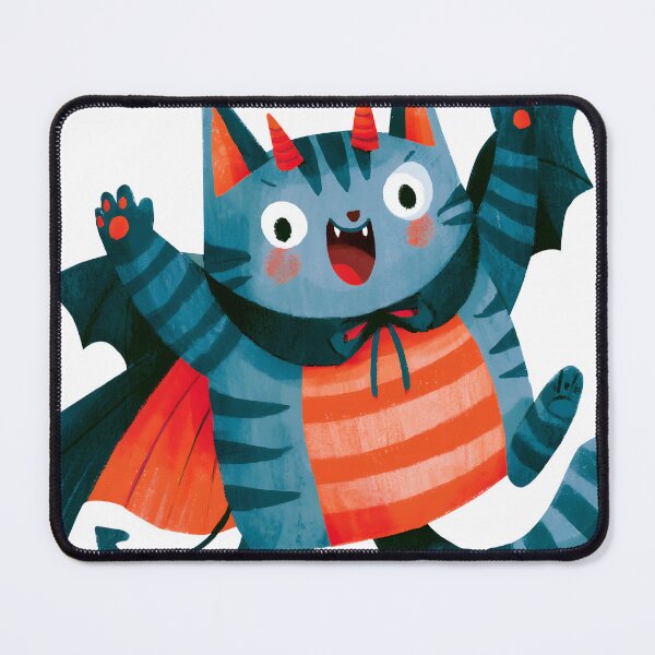 Item preview, Cute Vampire Dracula Cat with Bat Wings Sticker designed and sold by AMIDATORA.
