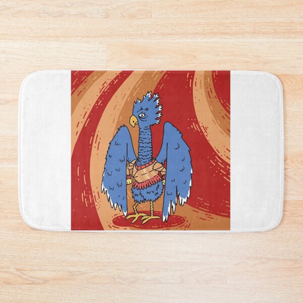Item preview, Blue Armored Bird Creature Red Sky designed and sold by Tawnat-Zl9at.