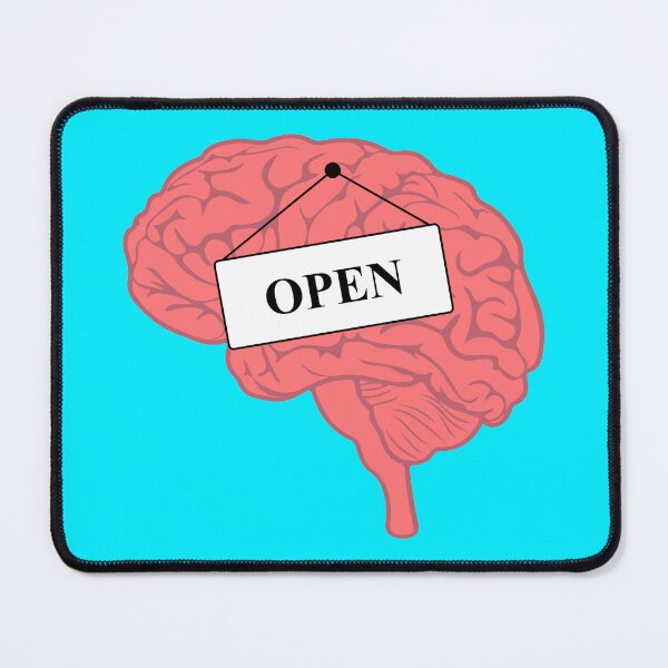 Item preview, Open Mind Brain Art - Growth Mindset Positive Mental Health Work Meme designed and sold by XIOMOS.