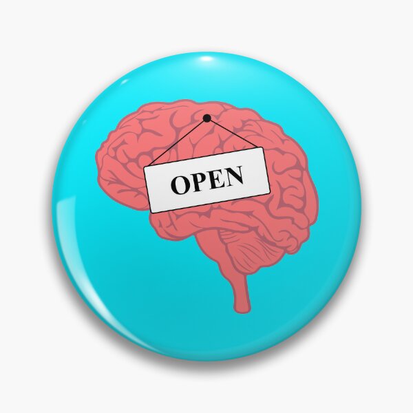 Item preview, Open Mind Brain Art - Growth Mindset Positive Mental Health Work Meme  designed and sold by XIOMOS.