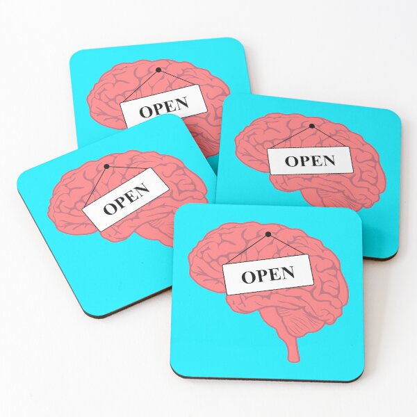 Item preview, Open Mind Brain Art - Growth Mindset Positive Mental Health Work Meme  designed and sold by XIOMOS.
