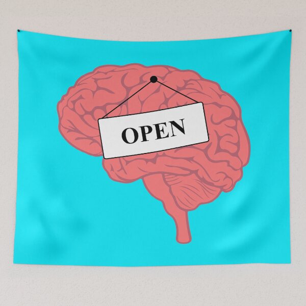 Item preview, Open Mind Brain Art - Growth Mindset Positive Mental Health Work Meme  designed and sold by XIOMOS.