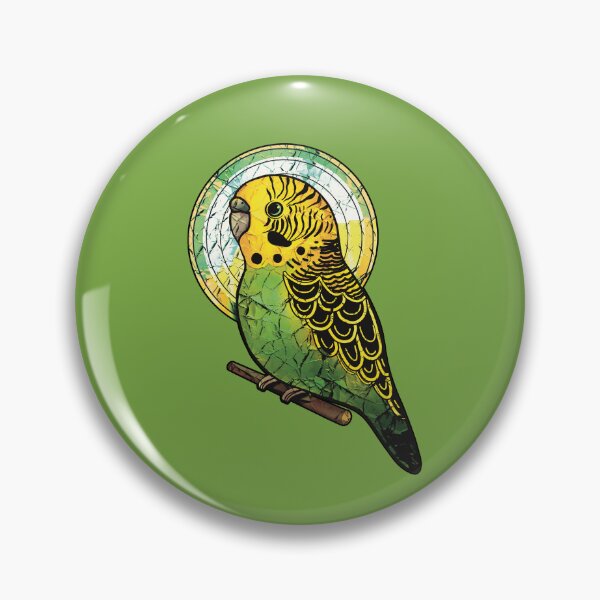 Item preview, Vintage Wild Green Budgerigar designed and sold by Karin Taylor.