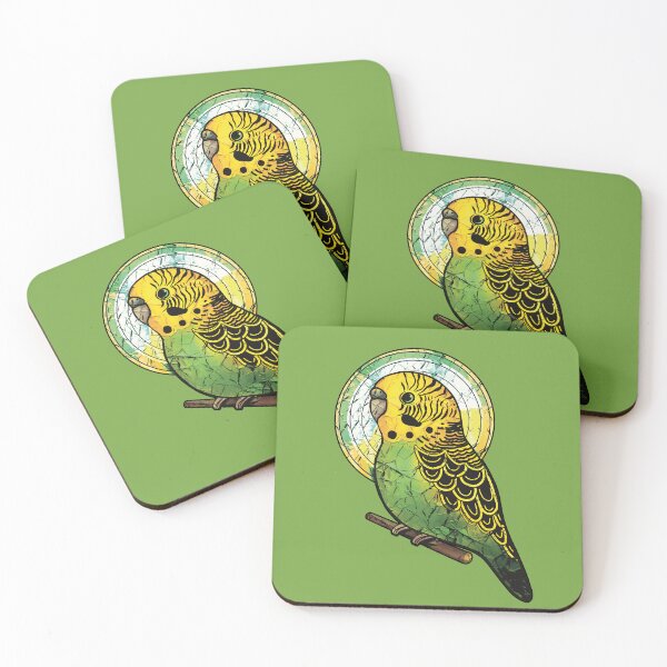Item preview, Vintage Wild Green Budgerigar designed and sold by Karin Taylor.