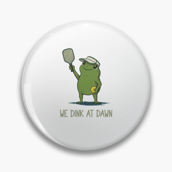 Item preview, We Dink At Dawn Funny Pickleball Frog designed and sold by thomas-frame.
