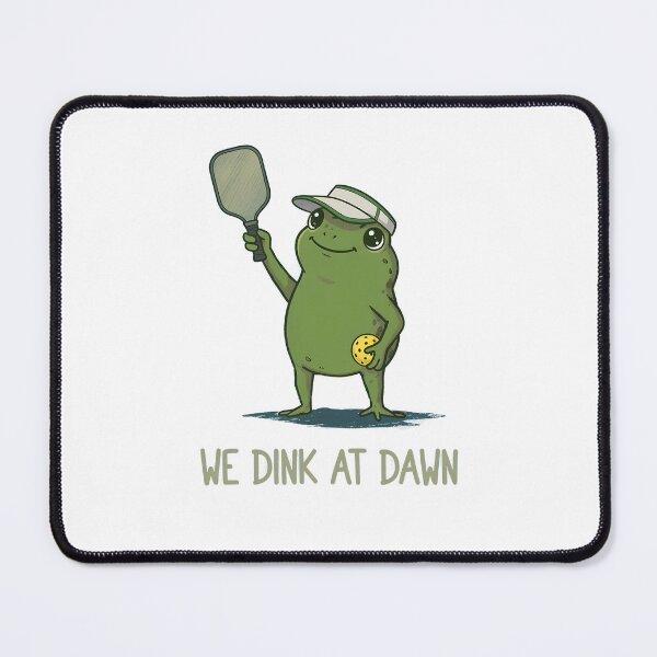 Item preview, We Dink At Dawn Funny Pickleball Frog designed and sold by thomas-frame.