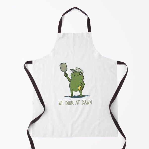 Item preview, We Dink At Dawn Funny Pickleball Frog designed and sold by thomas-frame.