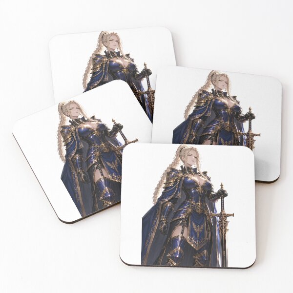 Item preview, Valiant Anime Knight in Ornate Royal Blue Armor designed and sold by iloveanimechibi.