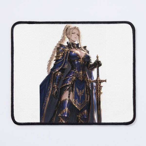 Item preview, Valiant Anime Knight in Ornate Royal Blue Armor designed and sold by iloveanimechibi.