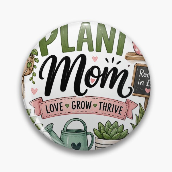 Item preview, Plant Mom Sticker | Love Grow Thrive Cute Plant Lover Gift designed and sold by happyhub786.