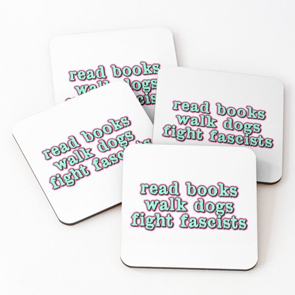 Item preview, Read Books Walk Dogs Fight Fascists – Stories Paws And Progress designed and sold by JonesFlora2025.