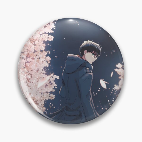 Item preview, Yukio Okumura Blue Exorcist Moonlit Cherry Blossom Walk designed and sold by MicaheHaffner.