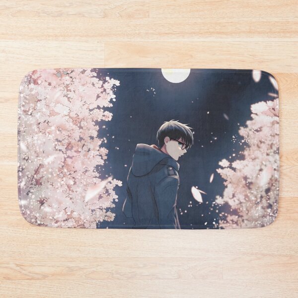 Item preview, Yukio Okumura Blue Exorcist Moonlit Cherry Blossom Walk designed and sold by MicaheHaffner.