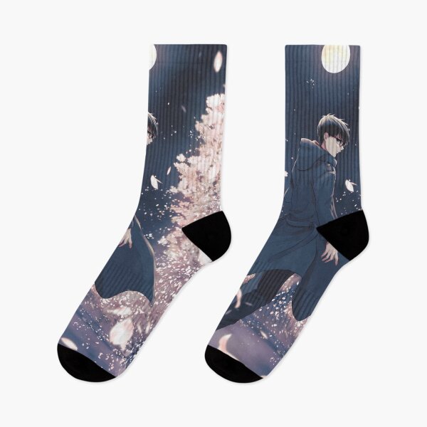 Item preview, Yukio Okumura Blue Exorcist Moonlit Cherry Blossom Walk designed and sold by MicaheHaffner.