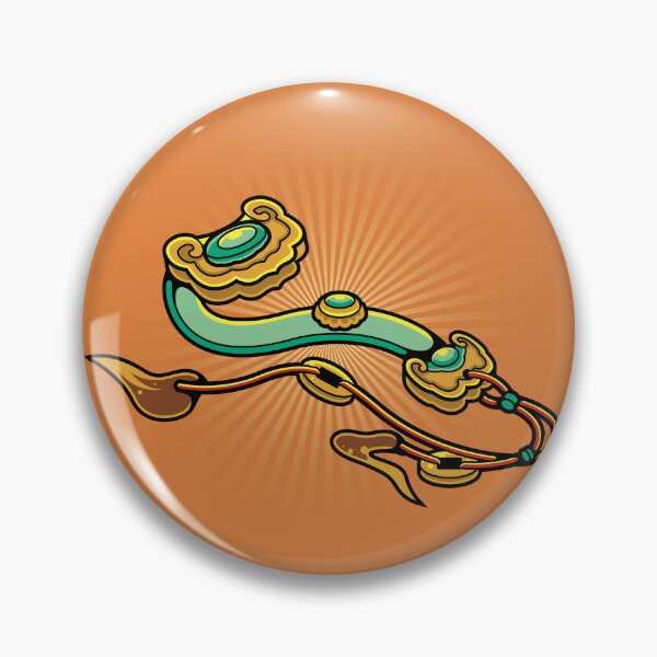 Item preview, Traditional Chinese Ruyi Scepter Vector Illustration designed and sold by Lexkon Liu's art.
