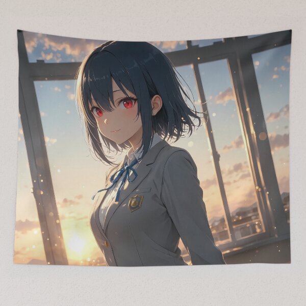 Item preview, Umi Asanagi Second Prettiest Girl Sunset Classroom Glow designed and sold by MicaheHaffner.