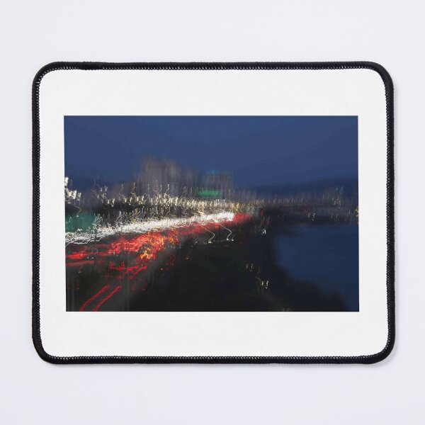 Item preview, Night Traffic Light Trails Over Water designed and sold by Kenndall.