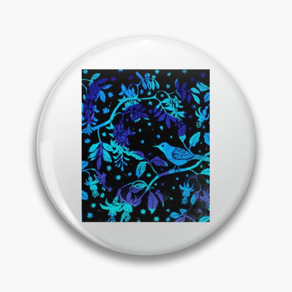 Item preview, Nightingale Bird Blue designed and sold by aynorsadier.