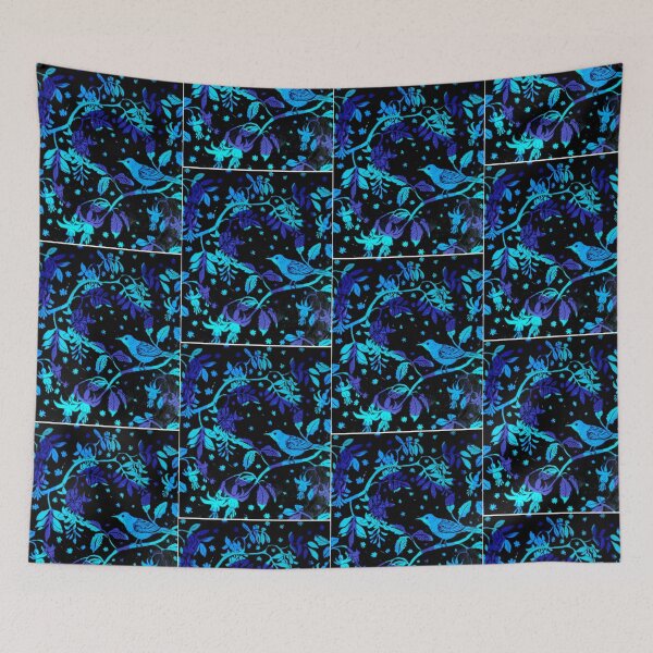 Item preview, Nightingale Bird Blue designed and sold by aynorsadier.