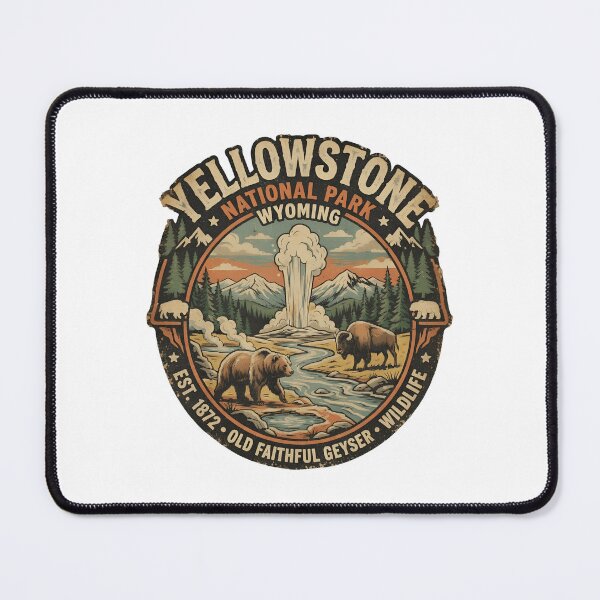 Item preview, yellowstone national park wyoming old faithful geyser designed and sold by thomas-frame.