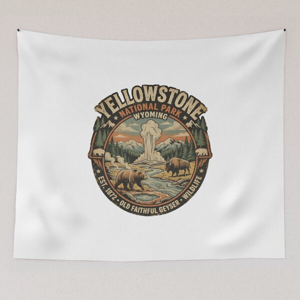 Item preview, yellowstone national park wyoming old faithful geyser designed and sold by thomas-frame.